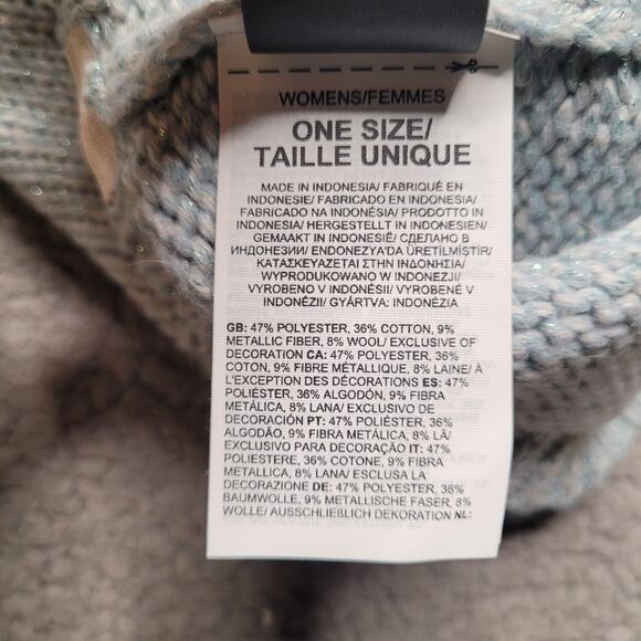 The North Face Airspun Hood Dusty Periwinkle Blue One Size Beanie NEW NF0A7RJ3 - Picture 5 of 7